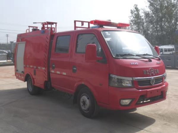 東風(fēng)途逸雙排1噸水罐消防車(上藍(lán)牌)